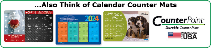 Calendar Counter Mats